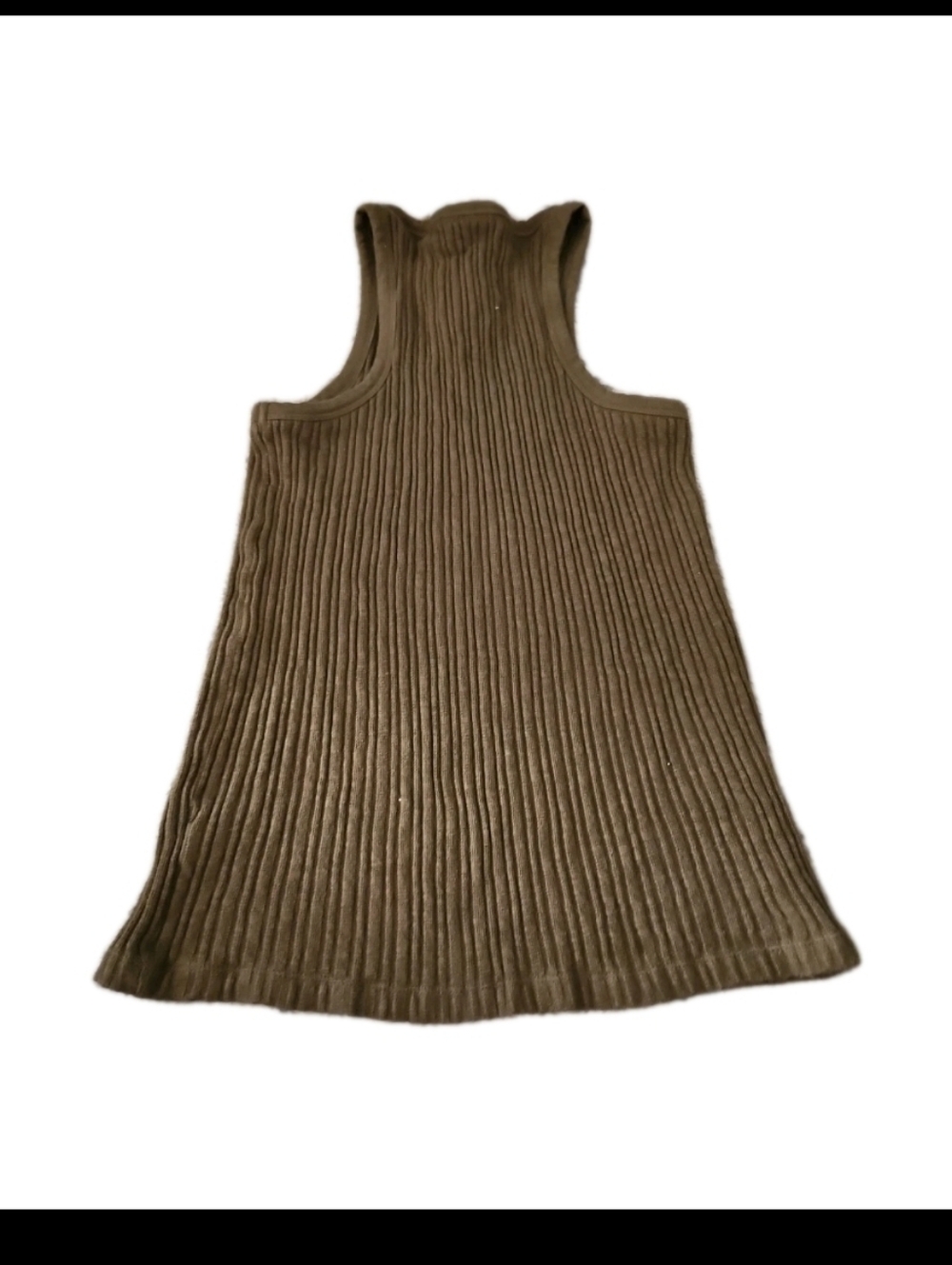 Faherty Olive Ribbed Tank Top - Picture 8 of 12